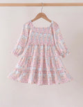 Pink Pumpkin Smocked Dress
