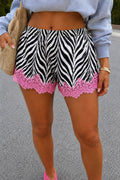 Satin Zebra Shorts