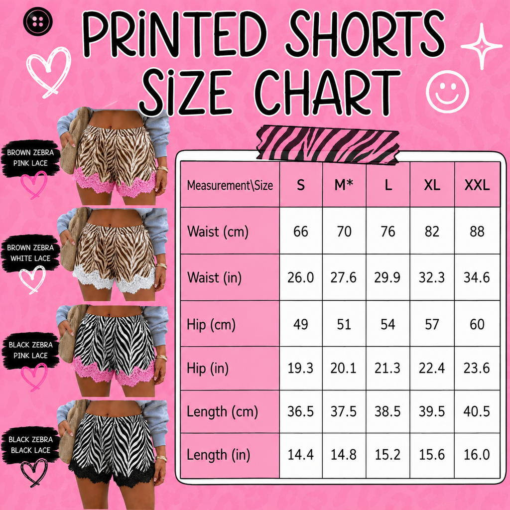 Satin Zebra Shorts
