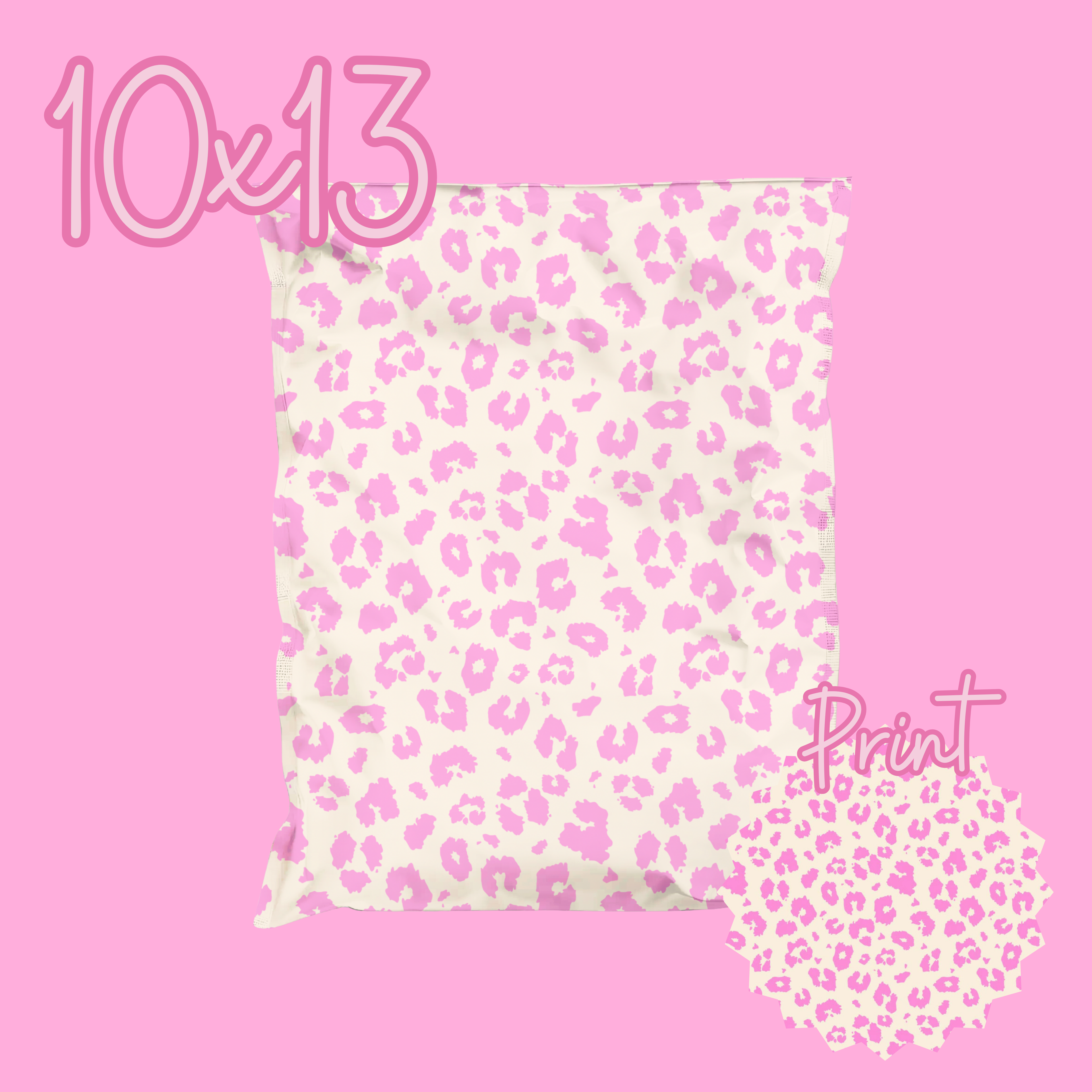 Pink Cheetah Polymailers